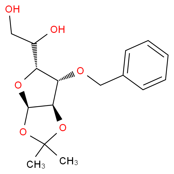 3-O-Benzyl-1,2-O-isopropylidene-α-D-glucofuranose_分子结构_CAS_22529-61-9)