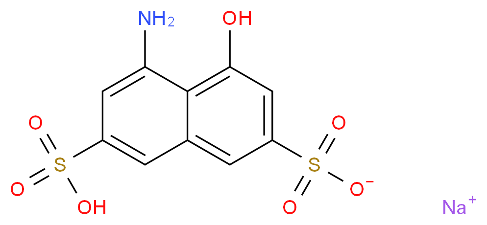 sodium 5-amino-4-hydroxy-7-sulfonaphthalene-2-sulfonate_分子结构_CAS_5460-09-3)