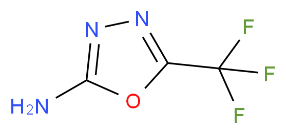 5-(Trifluoromethyl)-1,3,4-oxadiazol-2-amine_分子结构_CAS_768-29-6)