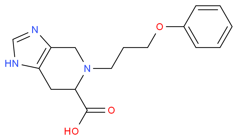 5-(3-phenoxypropyl)-4,5,6,7-tetrahydro-1H-imidazo[4,5-c]pyridine-6-carboxylic acid_分子结构_CAS_)