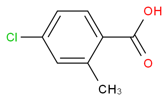 4-Chloro-2-methylbenzoic acid_分子结构_CAS_7499-07-2)