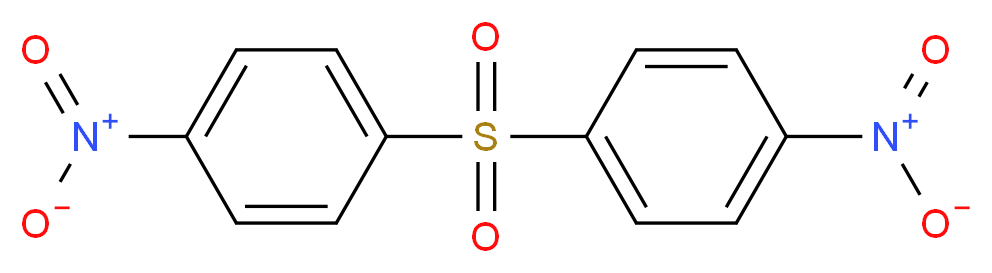 1-nitro-4-(4-nitrobenzenesulfonyl)benzene_分子结构_CAS_1156-50-9