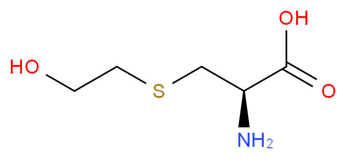(2R)-2-amino-3-[(2-hydroxyethyl)sulfanyl]propanoic acid_分子结构_CAS_6367-98-2
