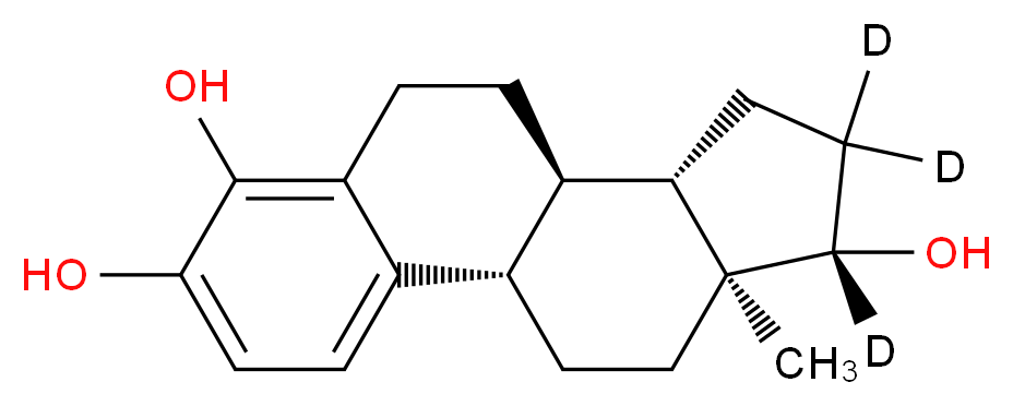 4-Hydroxy-17β-estradiol-16,16,17-d5_分子结构_CAS_221093-38-5)