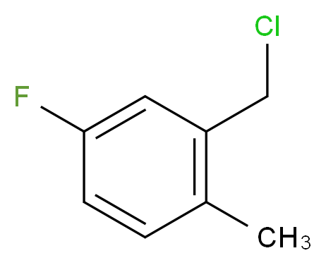 5-氟-2-甲基苄氯_分子结构_CAS_22062-55-1)