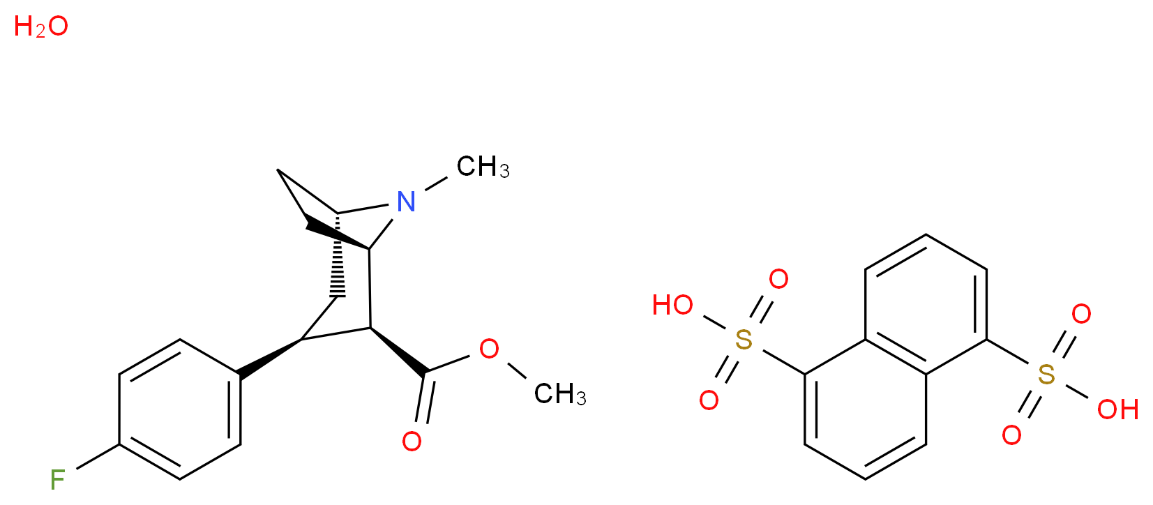 β-CFT naphthalenedisulfonate monohydrate_分子结构_CAS_77210-32-3(anhydrous))