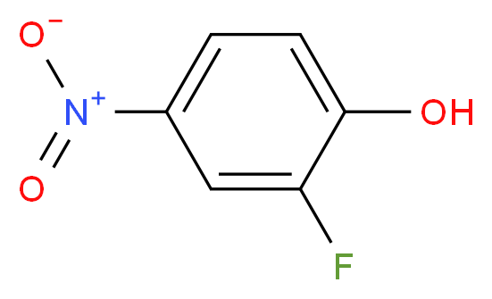 2-Fluoro-4-nitrophenol_分子结构_CAS_403-19-0)