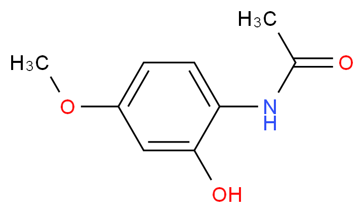 N-(2-hydroxy-4-methoxyphenyl)acetamide_分子结构_CAS_58469-06-0