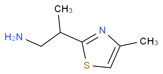 2-(4-methyl-1,3-thiazol-2-yl)-1-propanamine_分子结构_CAS_1017185-91-9)