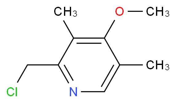 2-(chloromethyl)-4-methoxy-3,5-dimethylpyridine_分子结构_CAS_84006-10-0)