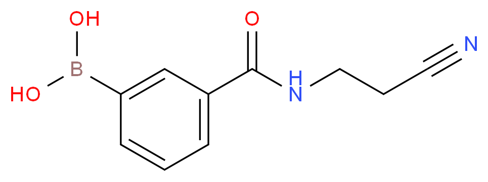 3-(2-CYANOETHYLAMINOCARBONYL)PHENYLBORONIC ACID_分子结构_CAS_762262-11-3)