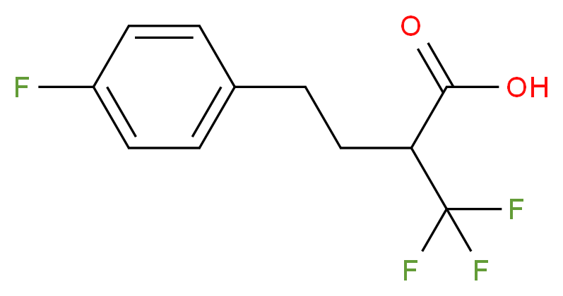 4-(4-fluorophenyl)-2-(trifluoromethyl)butanoic acid_分子结构_CAS_932710-60-6