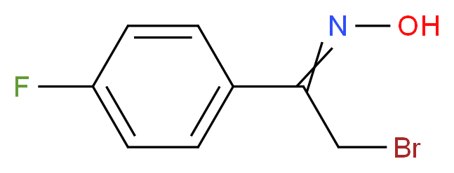 N-[2-bromo-1-(4-fluorophenyl)ethylidene]hydroxylamine_分子结构_CAS_334709-76-1