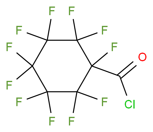 undecafluorocyclohexane-1-carbonyl chloride_分子结构_CAS_58816-79-8