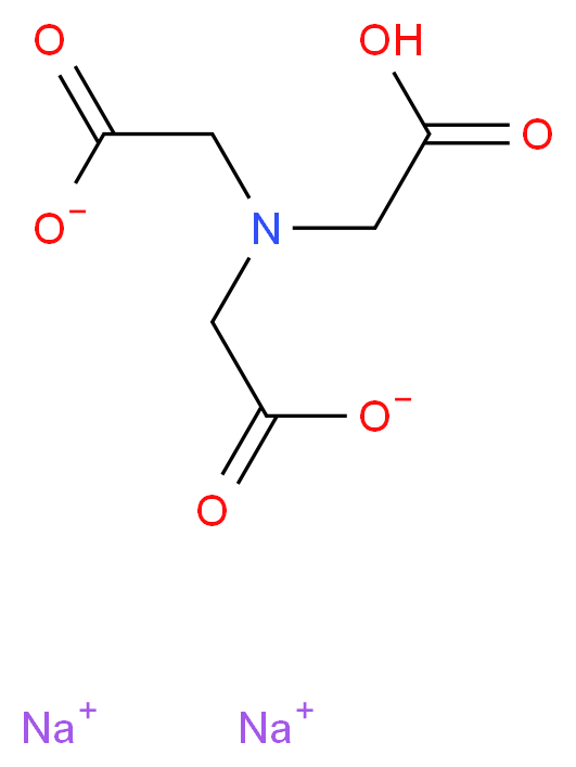 NITRILOTRIACETIC ACID DISODIUM SALT_分子结构_CAS_15467-20-6)