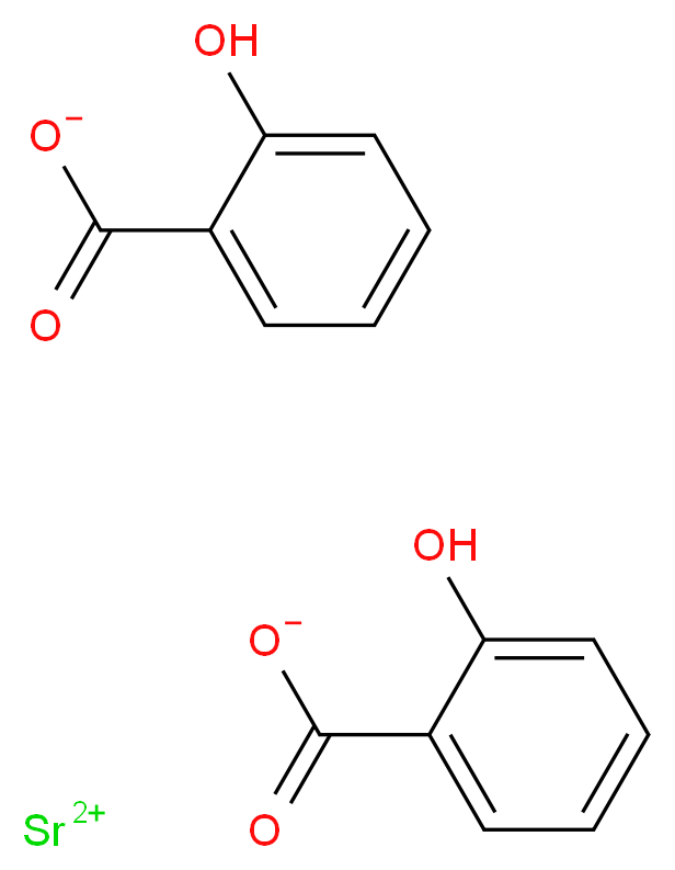 strontium(2+) ion bis(2-hydroxybenzoate)_分子结构_CAS_526-26-1