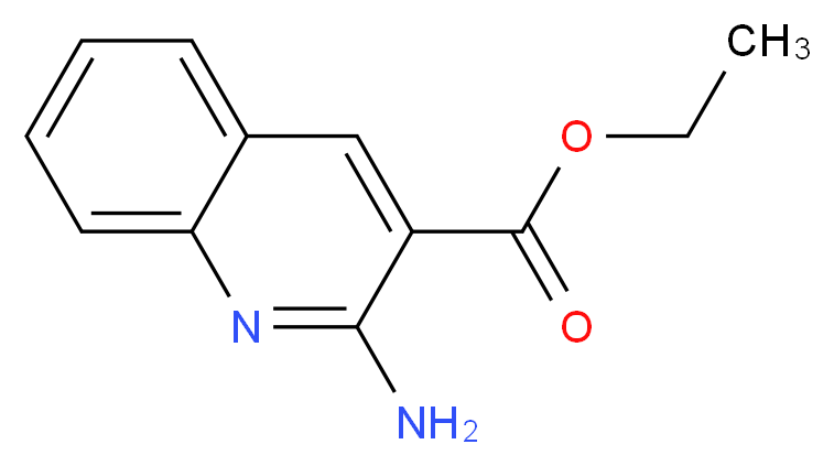 Ethyl 2-aminoquinoline-3-carboxylate_分子结构_CAS_36926-83-7)