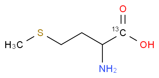 2-amino-4-(methylsulfanyl)(1-<sup>1</sup><sup>3</sup>C)butanoic acid_分子结构_CAS_68799-90-6