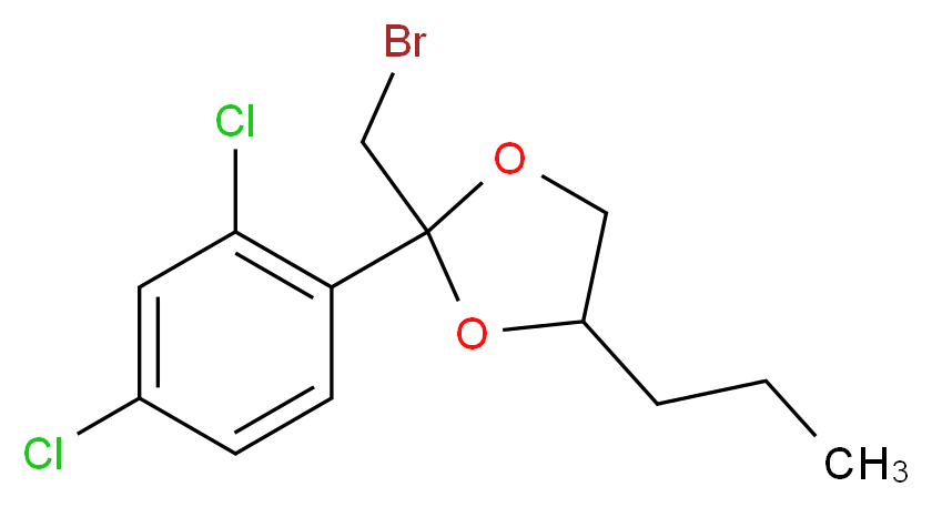 Destriazolyl Bromo Propiconazole_分子结构_CAS_60207-89-8)