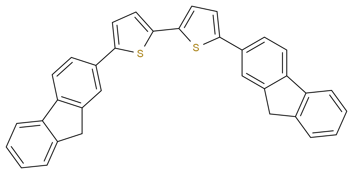 2-(9H-fluoren-2-yl)-5-[5-(9H-fluoren-2-yl)thiophen-2-yl]thiophene_分子结构_CAS_369599-41-7