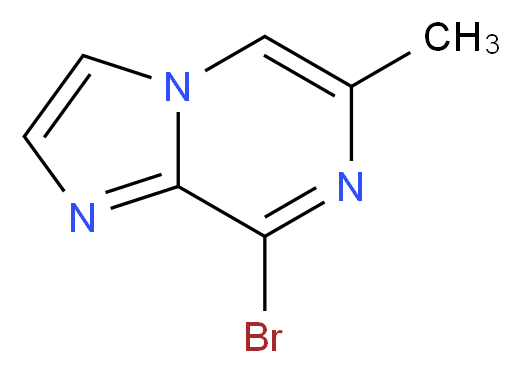 8-bromo-6-methylimidazo[1,2-a]pyrazine_分子结构_CAS_1025976-69-5