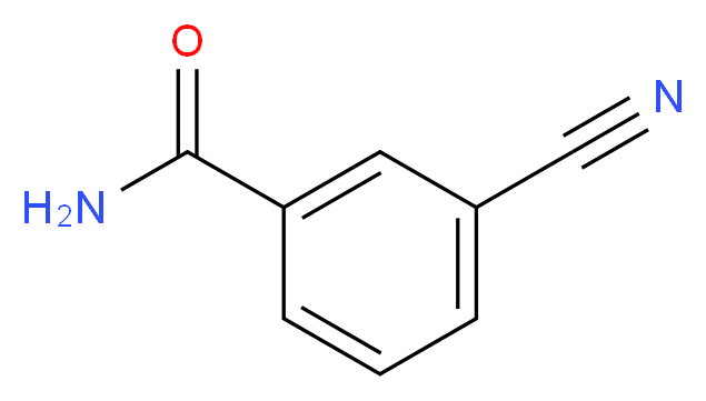 3-Cyanobenzamide_分子结构_CAS_3441-01-8)