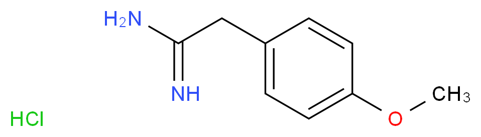 2-(4-methoxyphenyl)ethanimidamide hydrochloride_分子结构_CAS_58125-01-2