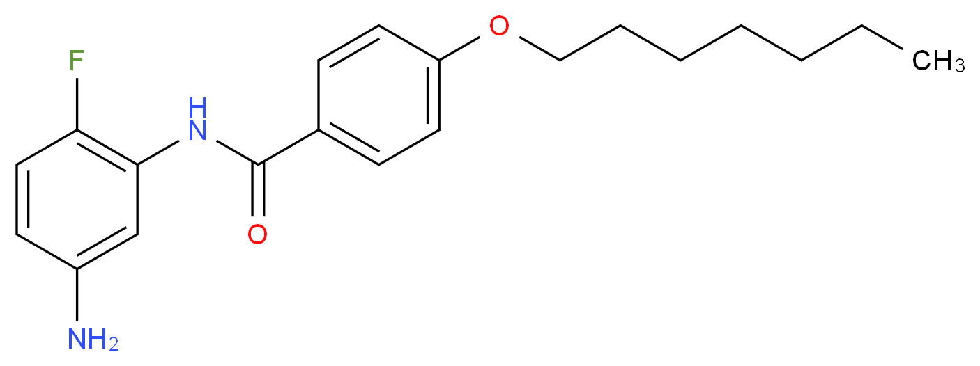N-(5-Amino-2-fluorophenyl)-4-(heptyloxy)benzamide_分子结构_CAS_)