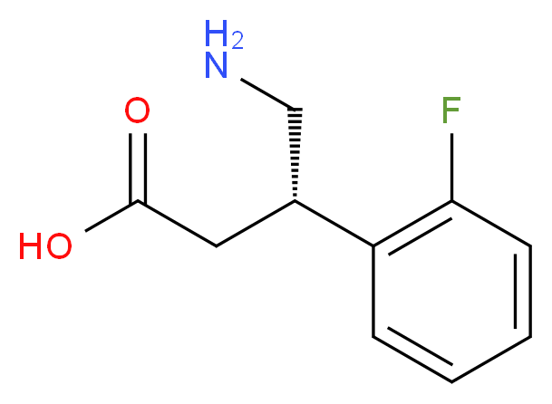 (S)-4-amino-3-(2-fluorophenyl)butanoic acid_分子结构_CAS_1260619-14-4)