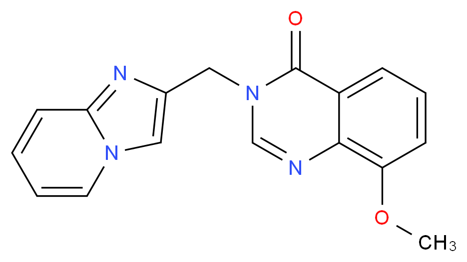 3-(imidazo[1,2-a]pyridin-2-ylmethyl)-8-methoxyquinazolin-4(3H)-one_分子结构_CAS_)