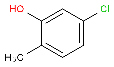 5-氯-2-甲基苯酚_分子结构_CAS_5306-98-9)