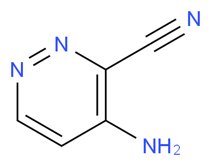 4-AMinopyridazine-3-carbonitrile_分子结构_CAS_20865-26-3)