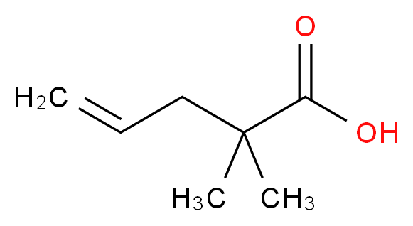 2,2-二甲基-4-戊烯酸_分子结构_CAS_16386-93-9)