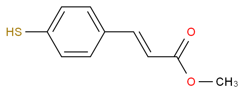 methyl (2E)-3-(4-sulfanylphenyl)prop-2-enoate_分子结构_CAS_90843-37-1