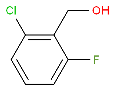 2-fluoro-6-chlorobenzyl alcohol_分子结构_CAS_56456-50-9)