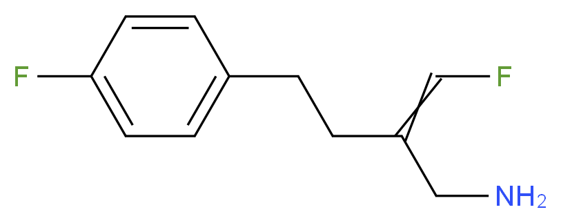 1-[3-(aminomethyl)-4-fluorobut-3-en-1-yl]-4-fluorobenzene_分子结构_CAS_119386-96-8