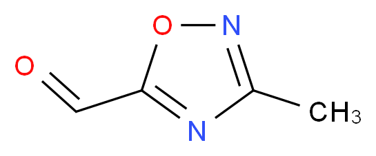 3-methyl-1,2,4-oxadiazole-5-carbaldehyde_分子结构_CAS_944906-02-9