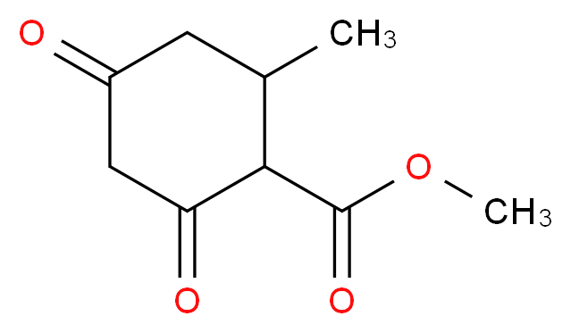 Methyl 2-methyl-4,6-dioxocyclohexanecarboxylate_分子结构_CAS_)