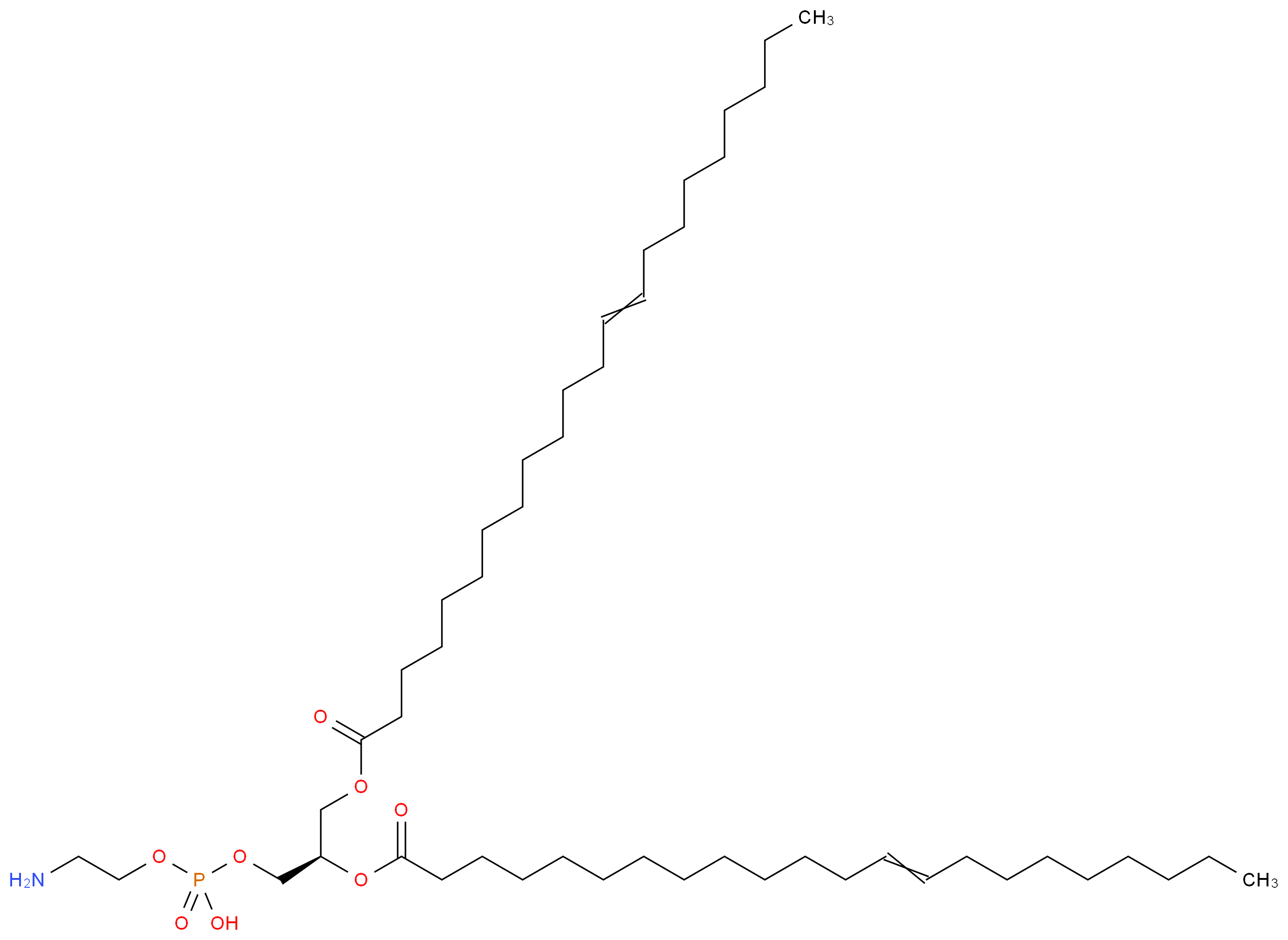 (2-aminoethoxy)[(2R)-2,3-bis(docos-13-enoyloxy)propoxy]phosphinic acid_分子结构_CAS_904304-57-0