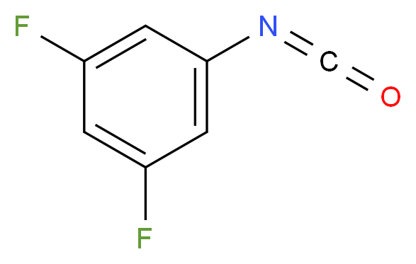 3,5-Difluorophenyl isocyanate_分子结构_CAS_83594-83-6)