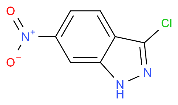 3-chloro-6-nitro-1H-indazole_分子结构_CAS_50593-68-5