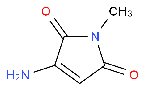 3-amino-1-methyl-1H-pyrrole-2,5-dione_分子结构_CAS_)