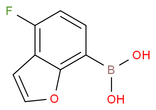 (4-fluoro-1-benzofuran-7-yl)boronic acid_分子结构_CAS_1204580-77-7