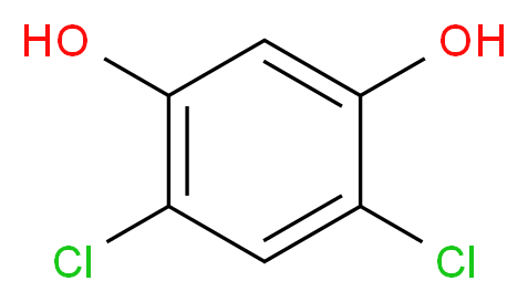 4,6-dichlorobenzene-1,3-diol_分子结构_CAS_137-19-9