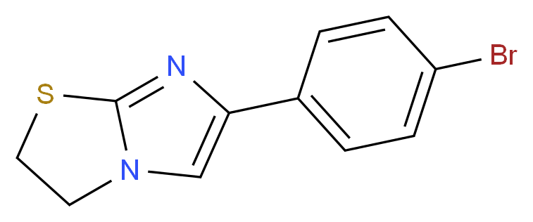 6-(4-bromophenyl)-2H,3H-imidazo[2,1-b][1,3]thiazole_分子结构_CAS_35181-52-3