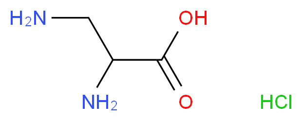 DL-&alpha;,&beta;-DIAMINOPROPIONIC ACID HYDROCHLORIDE_分子结构_CAS_54897-59-5)