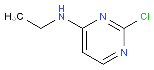 2-chloro-N-ethylpyrimidin-4-amine_分子结构_CAS_86443-51-8