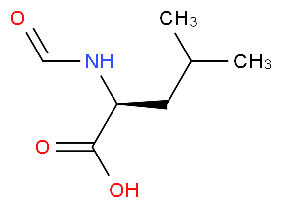 N-Formyl-L-leucine_分子结构_CAS_6113-61-7)