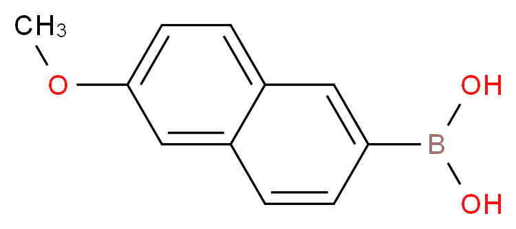 (6-methoxy-2-naphthyl)boronic acid_分子结构_CAS_156641-98-4)