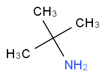 2-methylpropan-2-amine_分子结构_CAS_75-64-9